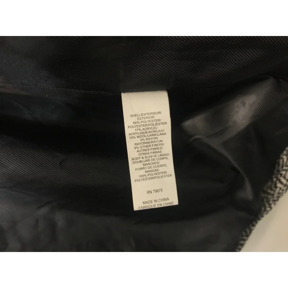 Lucky Brand Grindle Four Pocket Jacket Mens M Gray Black Utility‎ Wool Blend-NEW